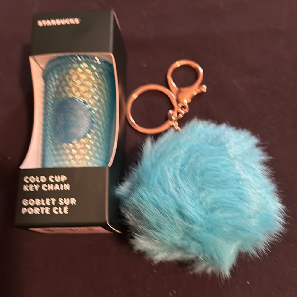 Starbucks Cold Cup Key Chain with matching Puff
